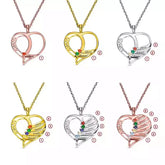 Personalized Name Necklaces - Up to 6 Names Personalized Sister Necklace Valentine's Day Gifts